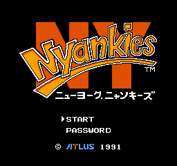 New York Nyankies (Japan) Title Screen